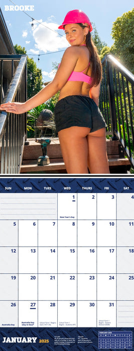 2025 Australian Tradie Lady Tradie Edition Wall Calendar