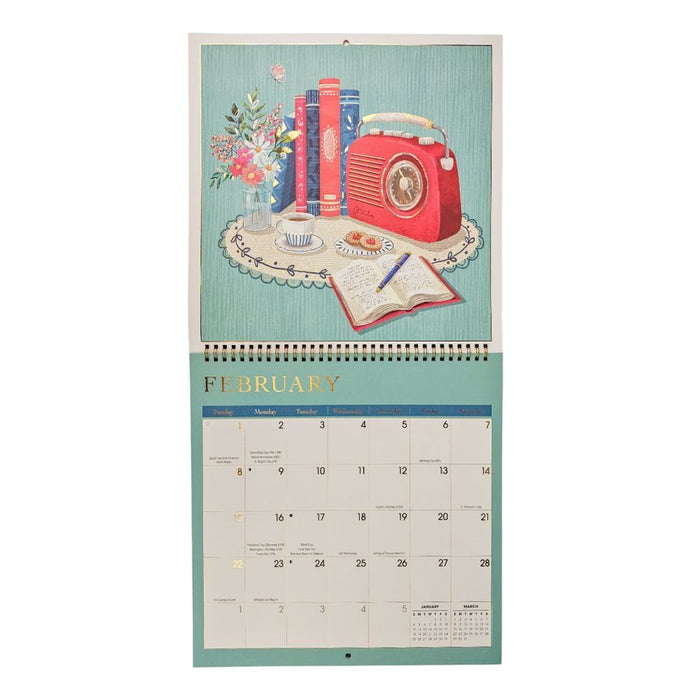 Book Lovers 2026 Square Wall Calendar