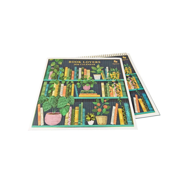 Book Lovers 2026 Square Wall Calendar
