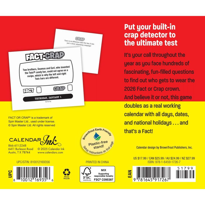 Fact or Crap 2026 Page-A-Day Calendar