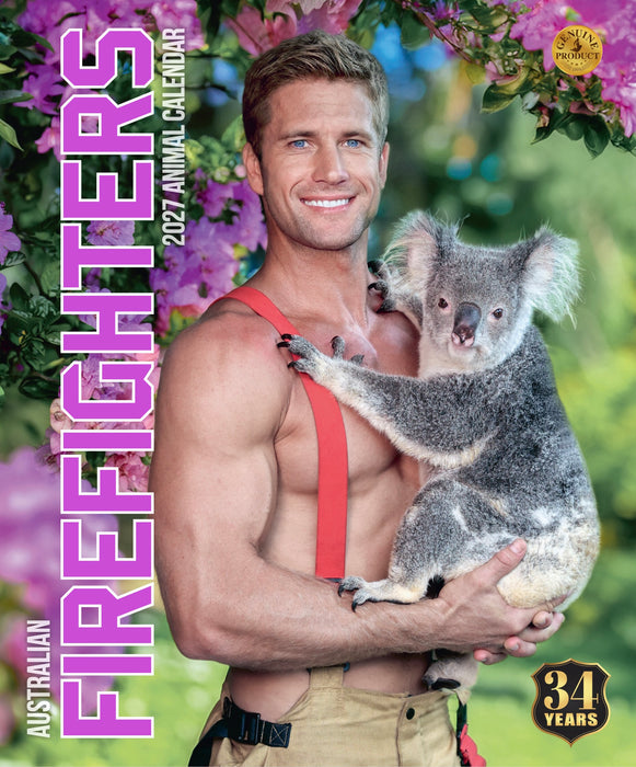 Australian Firefighters Animal 2027 Wall Calendar - Available at Calendar Club Stores