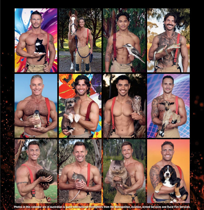 Australian Firefighters Animal 2027 Wall Calendar - Available at Calendar Club Stores