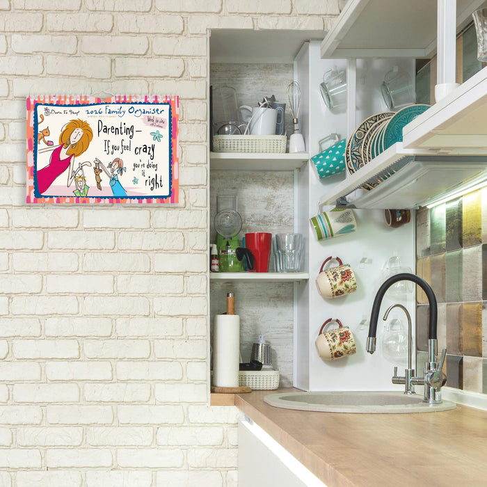 Born to Shop Family Calendar 2026 Large Wall Calendar