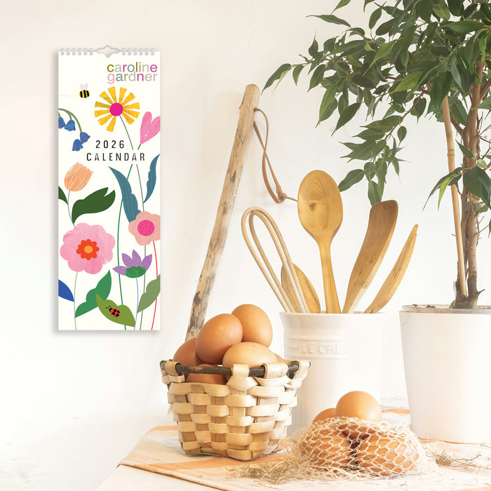 Posie by Caroline Gardner 2026 Slimline Wall Calendar