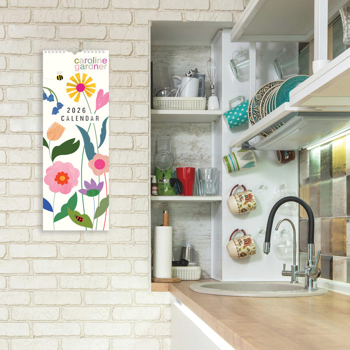 Posie by Caroline Gardner 2026 Slimline Wall Calendar