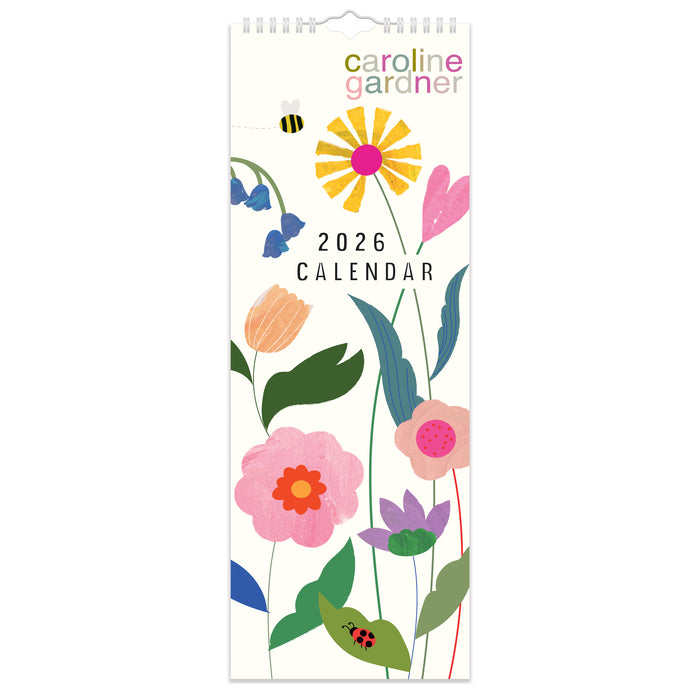 Posie by Caroline Gardner 2026 Slimline Wall Calendar