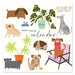 Dogs Family Calendar by Caroline Gardner 2026 Square Wall Calendar