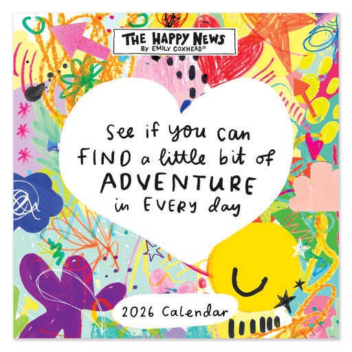 Happy News 2026 Square Wall Calendar