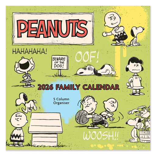 Peanuts Family Calendar 2026 Square Wall Calendar