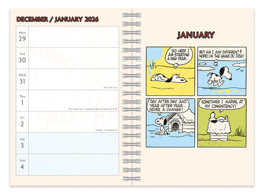 Peanuts 2026 Weekly Diary