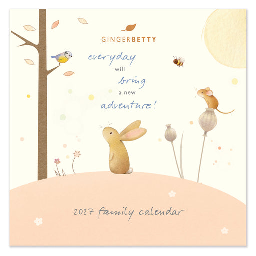 Ginger Betty Family Calendar 2027 Square Wall Calendar