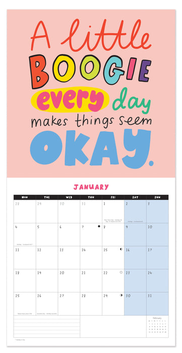 Happy News 2027 Square Wall Calendar
