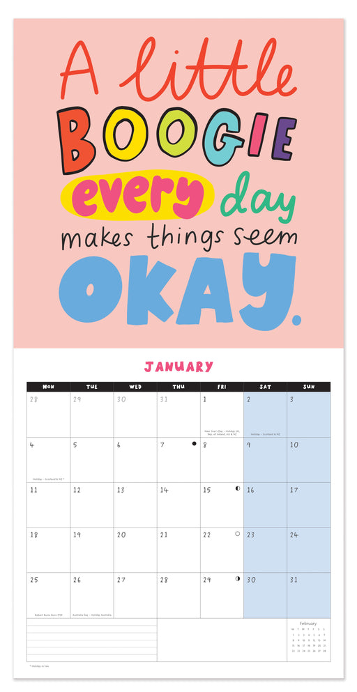 Happy News 2027 Square Wall Calendar