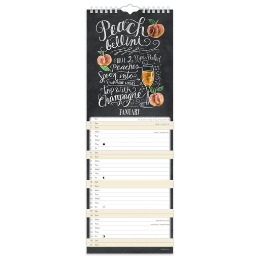 Lily and Val Cocktails 2027 Slimline Wall Calendar