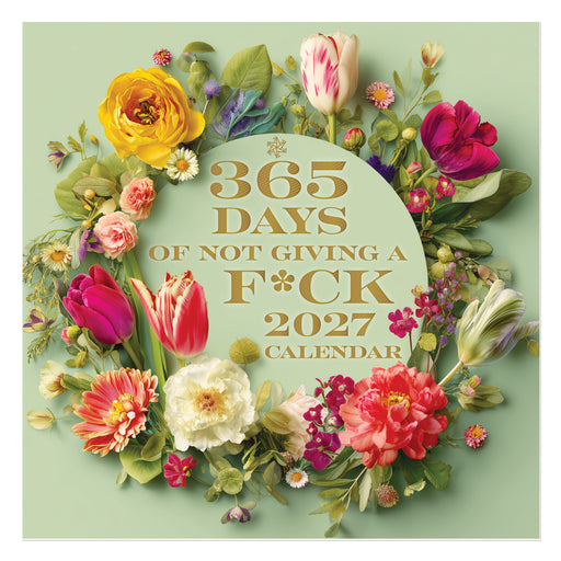 Not Giving a F*ck by PaperNinja 2027 Square Wall Calendar