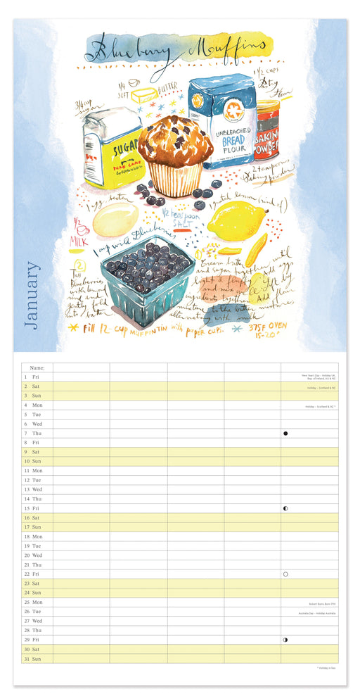 Lucile Prache Family Calendar 2027 Square Wall Calendar
