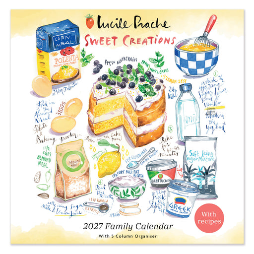 Lucile Prache Family Calendar 2027 Square Wall Calendar