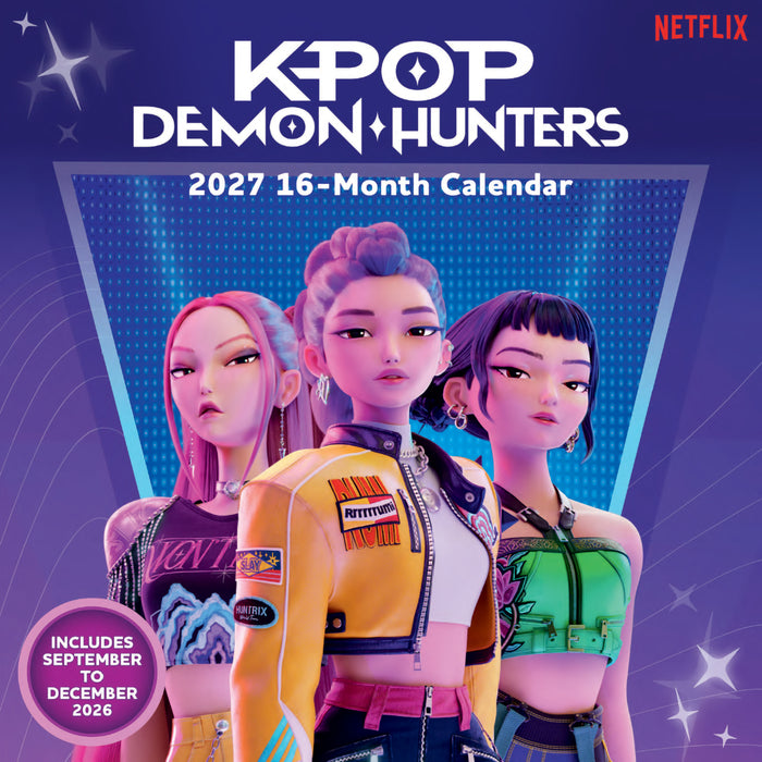 K Pop Demon Hunters 2027 Square Wall Calendar
