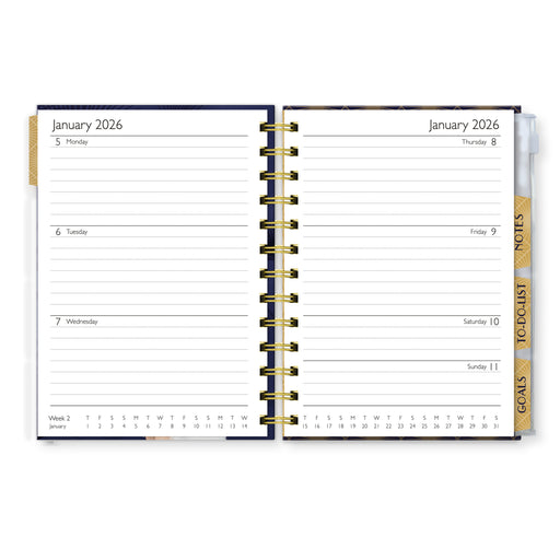 Claire Coxon Art Deco Organiser 2026 Weekly Diary