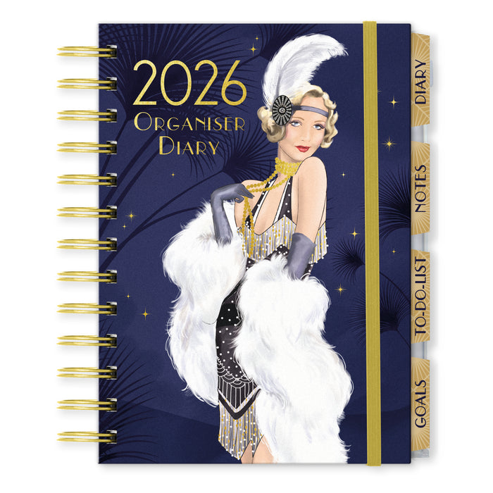 Claire Coxon Art Deco Organiser 2026 Weekly Diary