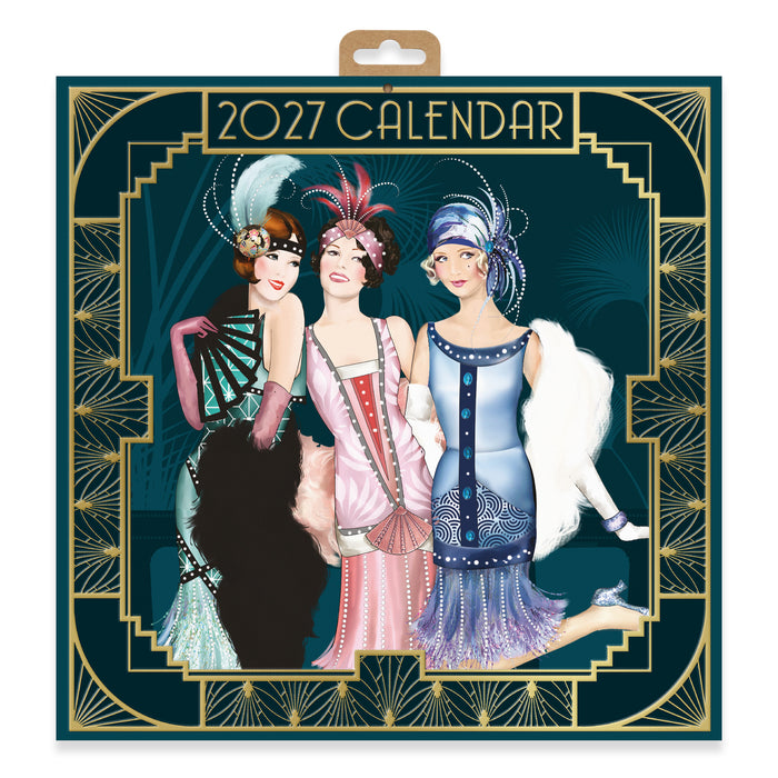 Claire Coxon Art Deco 2027 Square Wall Calendar