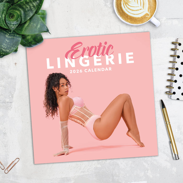 Erotic Lingerie 2026 Square Wall Calendar