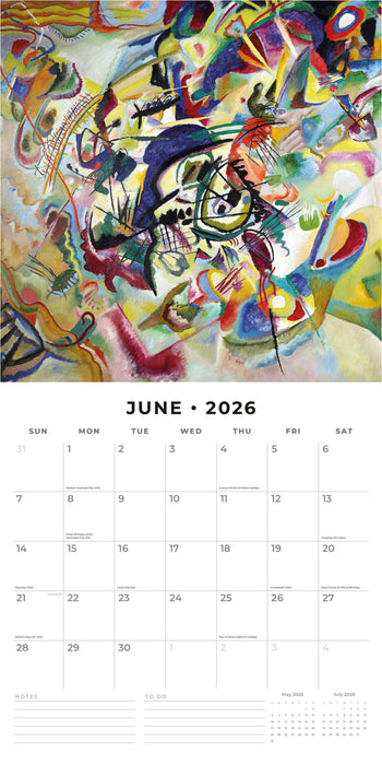 Kandinsky 2026 Square Wall Calendar (Online Exclusive)