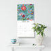 Botanical Flowers 2026 Square Wall Calendar