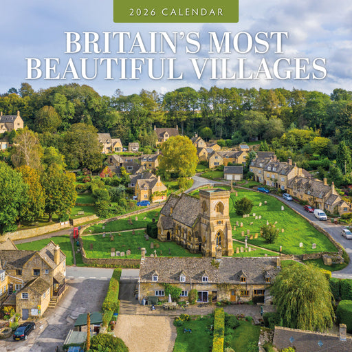 Britain's Most Beautiful Villages 2026 Square Wall Calendar