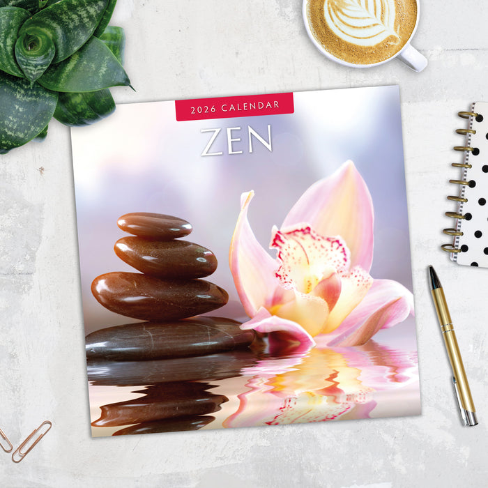 Zen 2026 Square Wall Calendar