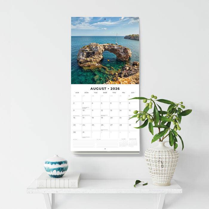 Mediterranean 2026 Square Wall Calendar
