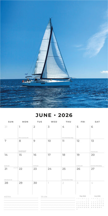 Sailing 2026 Square Wall Calendar (Online Exclusive)