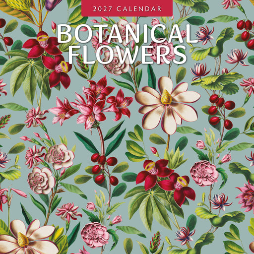 Botanical Flowers 2027 Square Wall Calendar