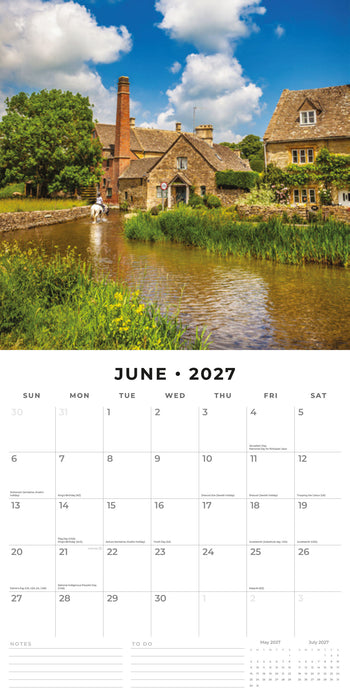 Britain's Most Beautiful Villa 2027 Square Wall Calendar