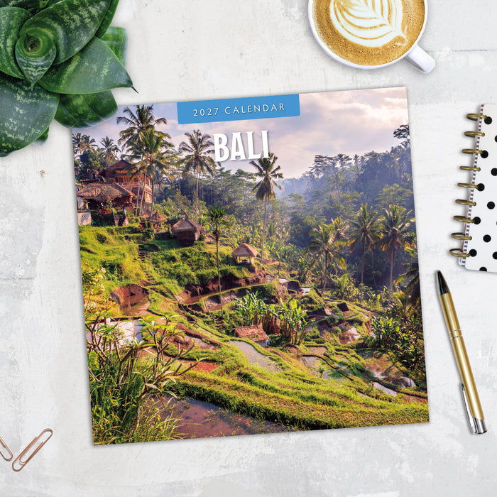 Bali 2027 Square Wall Calendar
