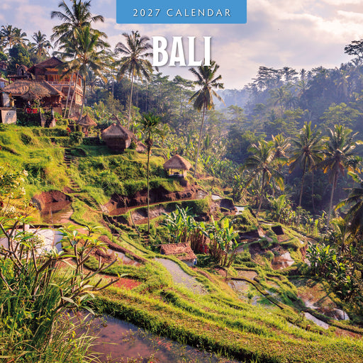 Bali 2027 Square Wall Calendar