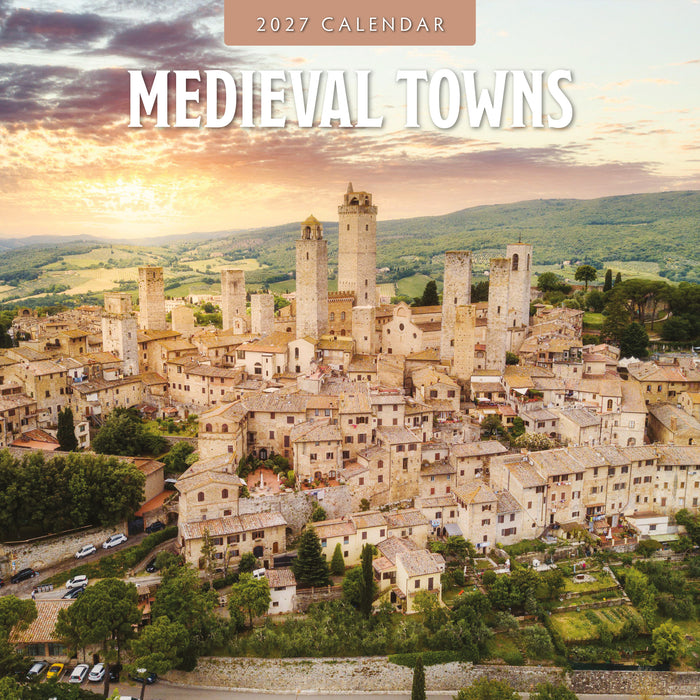 Medieval Towns 2027 Square Wall Calendar