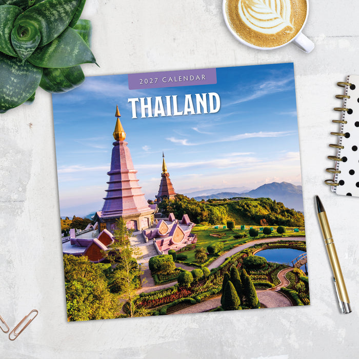 Thailand 2027 Square Wall Calendar