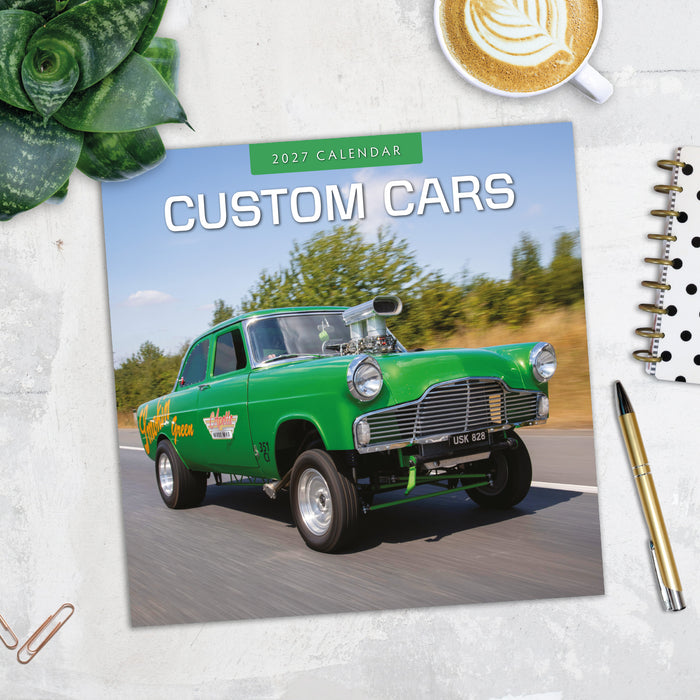 Custom Cars 2027 Square Wall Calendar