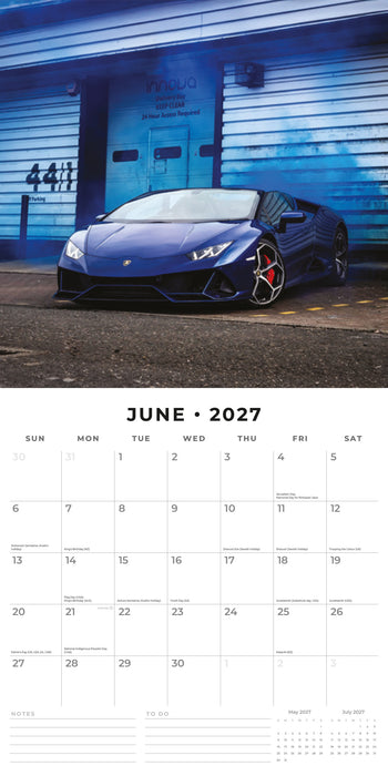 Lamborghini 2027 Square Wall Calendar