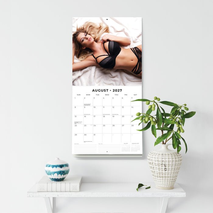Erotic Lingerie 2027 Square Wall Calendar