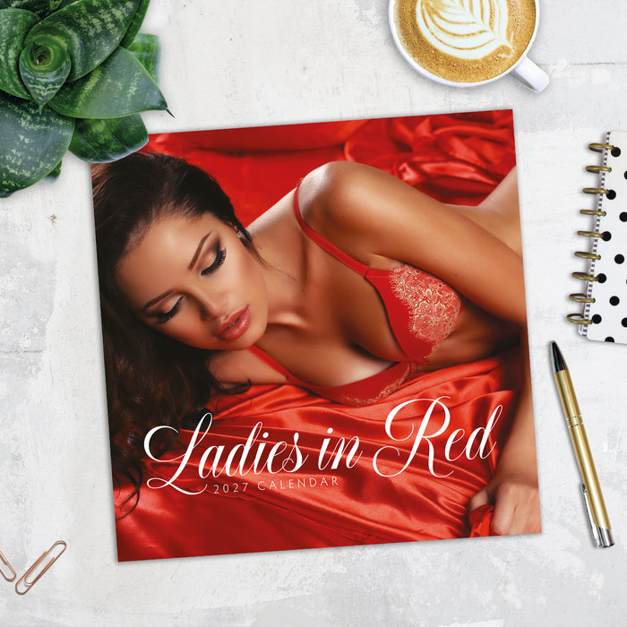 Ladies in Red 2027 Square Wall Calendar