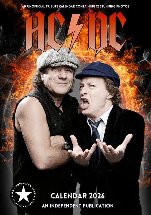 AC/DC 2026 A3 Wall Calendar