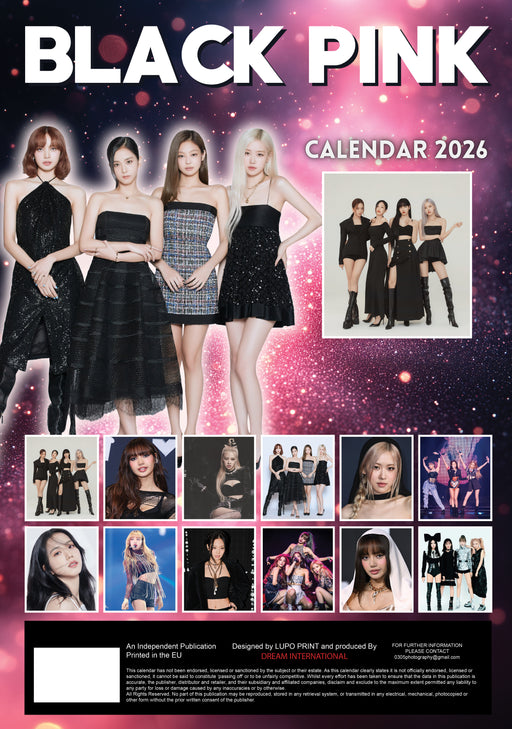 Blackpink 2026 A3 Wall Calendar