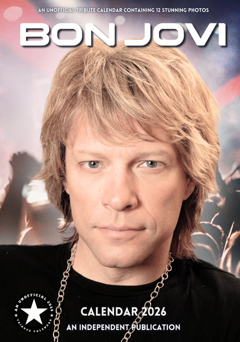 Bon Jovi 2026 A3 Wall Calendar