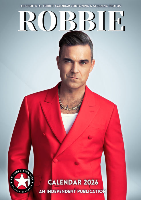Robbie Williams 2026 A3 Wall Calendar