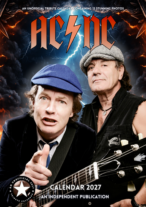 AC DC 2027 A3 Wall Calendar