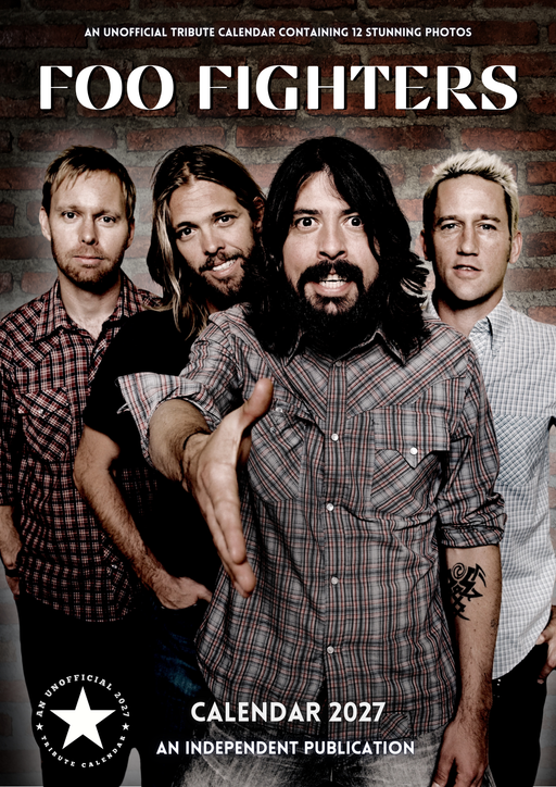 Foo Fighter 2027 A3 Wall Calendar
