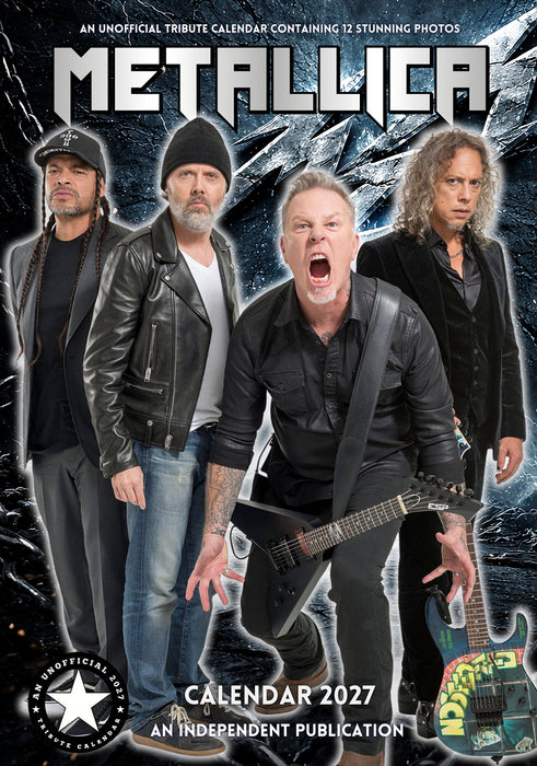 Metallica 2027 A3 Wall Calendar
