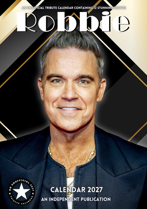 Robbie William 2027 A3 Wall Calendar